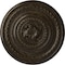 Ekena Millwork Pearl Ceiling Medallion (Fits Canopies up to 1 7/8"), 26 1/4"OD x 1 1/2"P, Stone Hearth Crackle CM26PESHC - alternate 1
